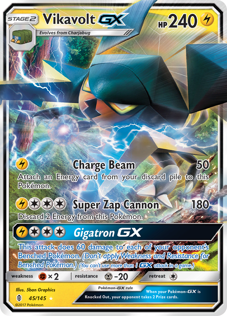 Vikavolt GX (45/145) [Sun & Moon: Guardians Rising] | Pegasus Games WI