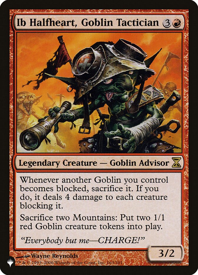 Ib Halfheart, Goblin Tactician [The List] | Pegasus Games WI