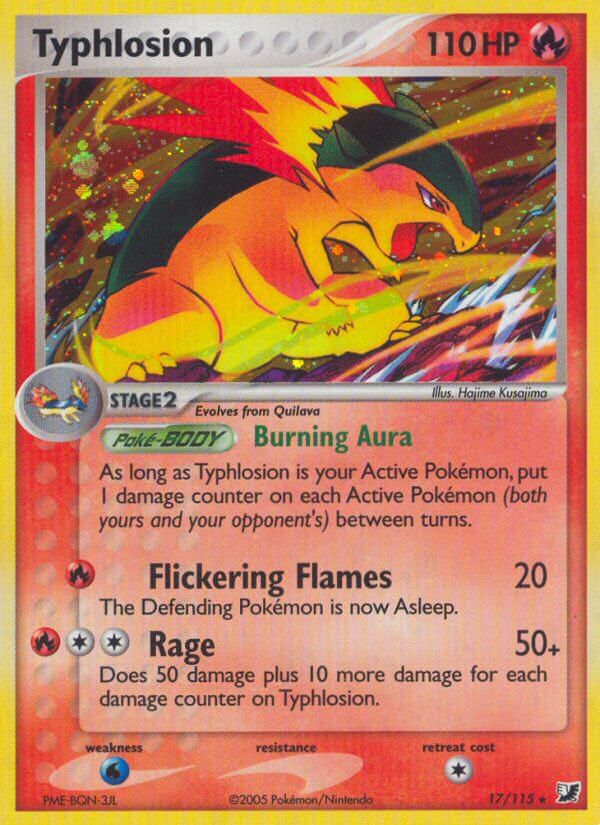 Typhlosion(17/115) (Theme Deck Exclusive) [EX: Unseen Forces] | Pegasus Games WI