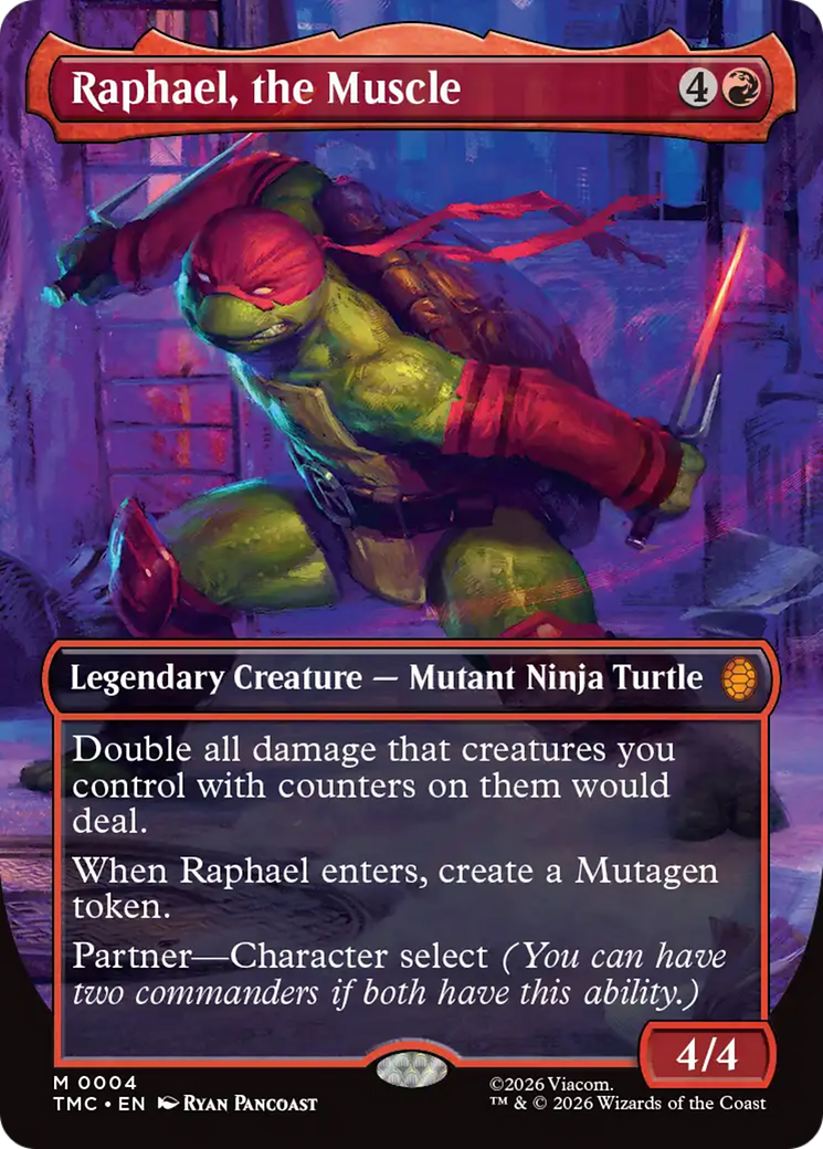 Raphael, the Muscle (Borderless) [Teenage Mutant Ninja Turtles Commander] | Pegasus Games WI