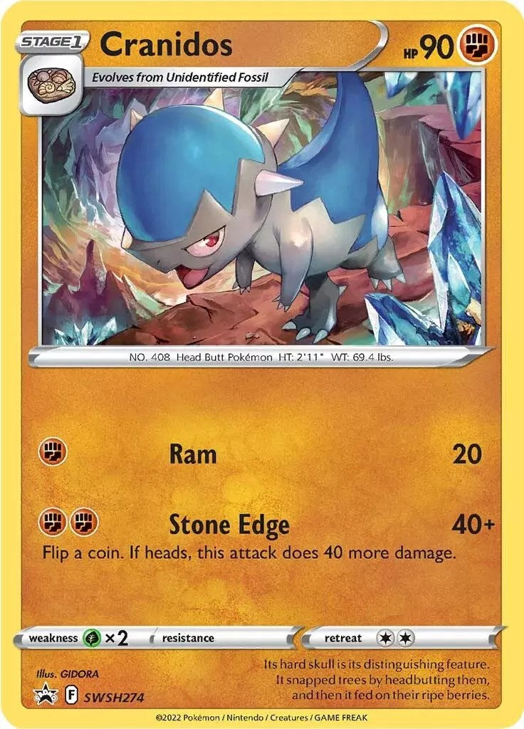 Cranidos (SWSH274) [Sword & Shield: Black Star Promos] | Pegasus Games WI