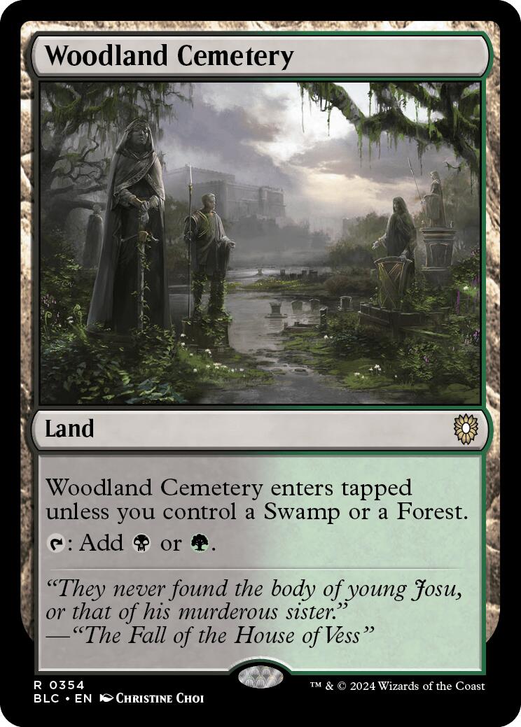 Woodland Cemetery [Bloomburrow Commander] | Pegasus Games WI