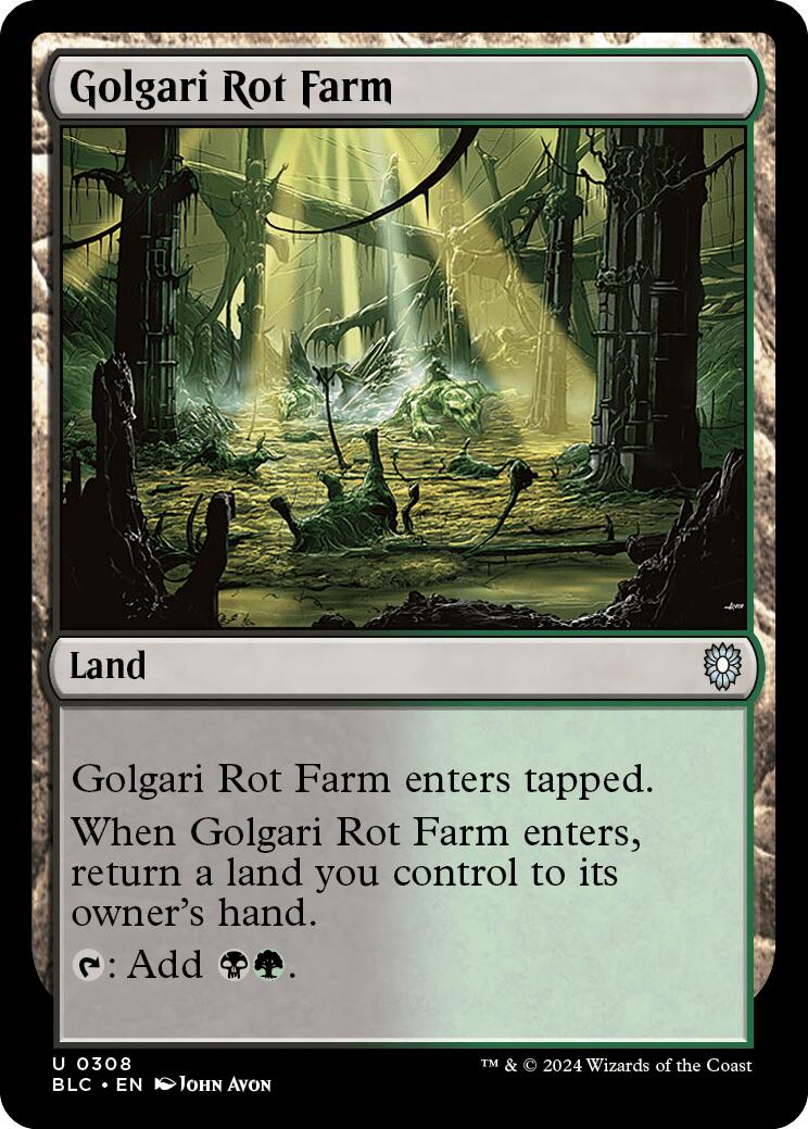 Golgari Rot Farm [Bloomburrow Commander] | Pegasus Games WI