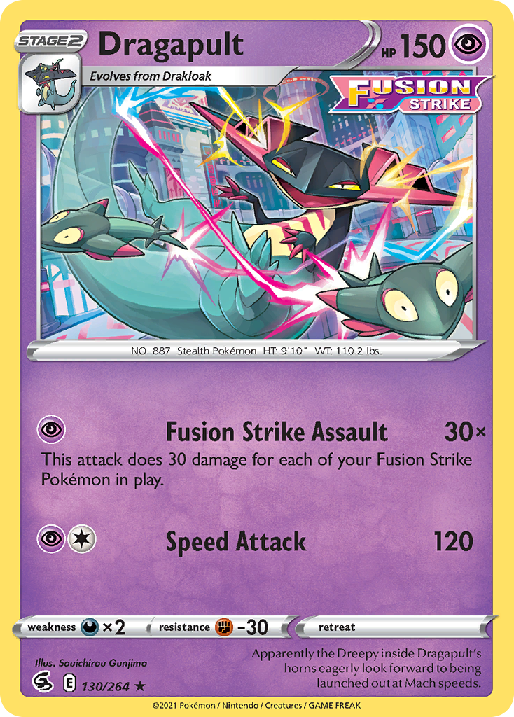 Dragapult (130/264) (Theme Deck Exclusive) [Sword & Shield: Fusion Strike] | Pegasus Games WI