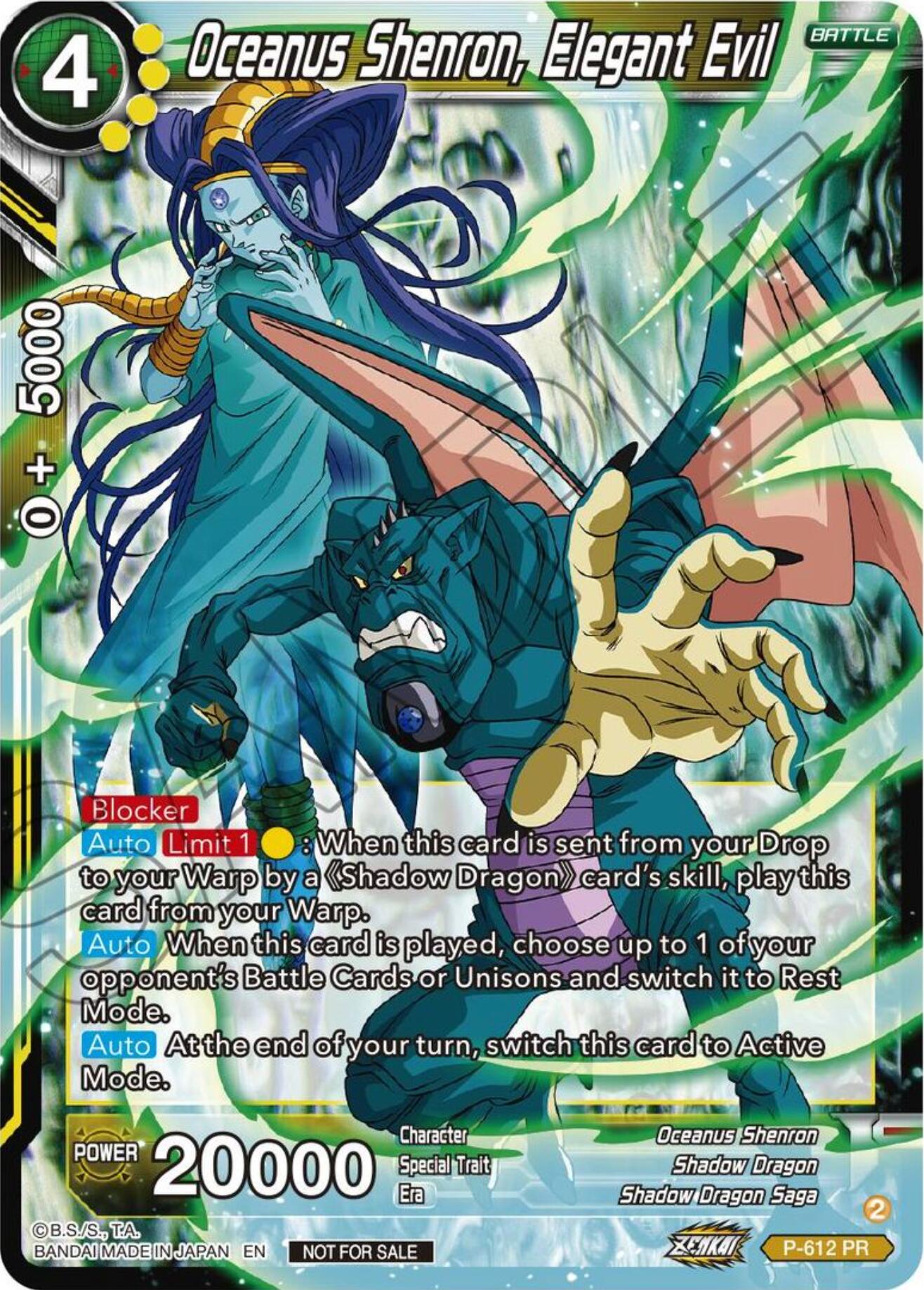 Oceanus Shenron, Elegant Evil (Tournament Pack Vol. 8) (P-612) [Promotion Cards] | Pegasus Games WI