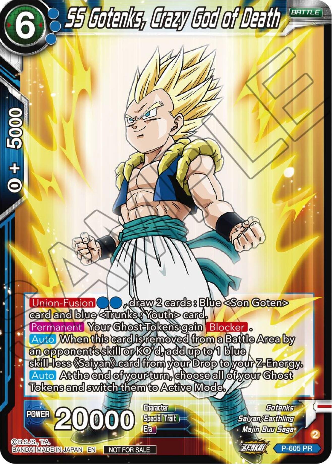 SS Gotenks, Crazy God of Death (Tournament Pack Vol. 8) (P-605) [Promotion Cards] | Pegasus Games WI