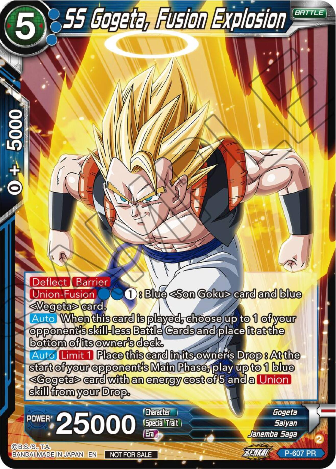 SS Gogeta, Fusion Explosion (Tournament Pack Vol. 8) (P-607) [Promotion Cards] | Pegasus Games WI