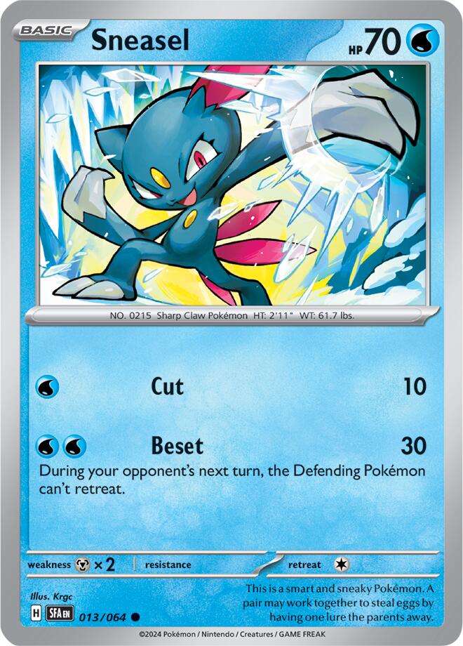 Sneasel (013/064) [Scarlet & Violet: Shrouded Fable] | Pegasus Games WI