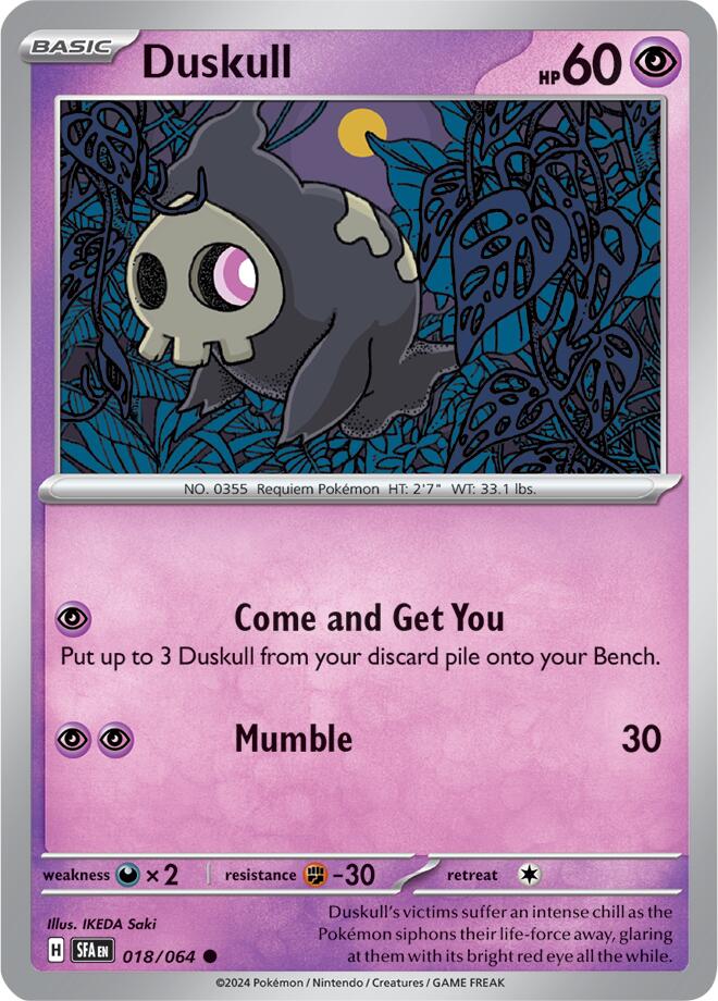 Duskull (018/064) [Scarlet & Violet: Shrouded Fable] | Pegasus Games WI