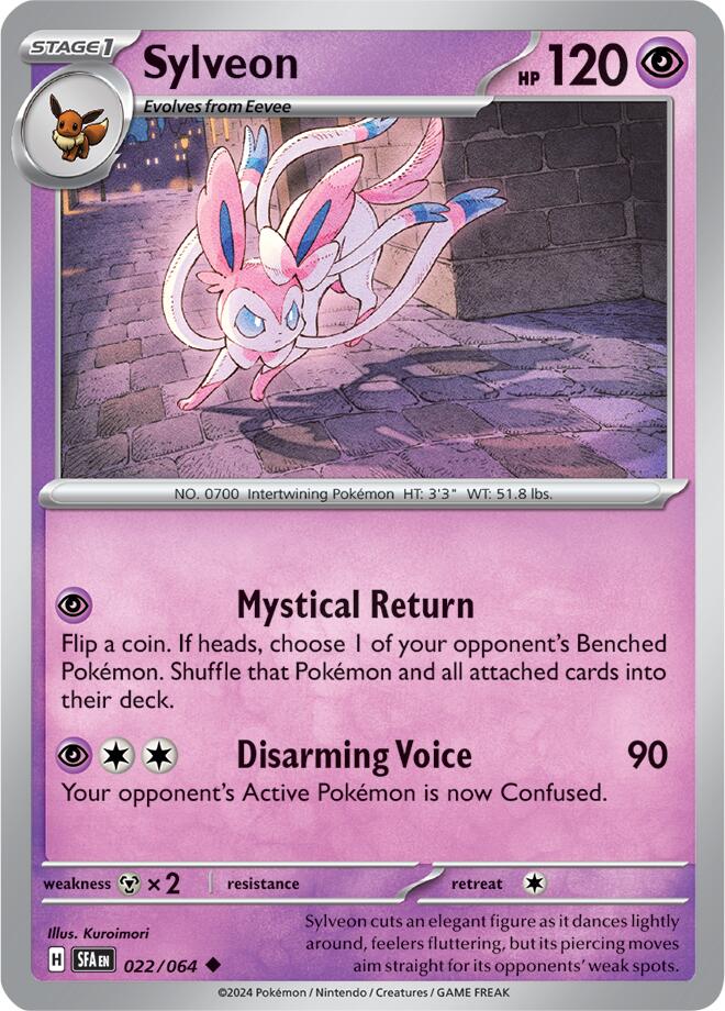 Sylveon (022/064) [Scarlet & Violet: Shrouded Fable] | Pegasus Games WI