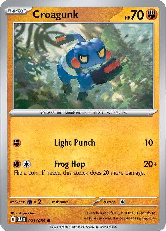 Croagunk (023/064) [Scarlet & Violet: Shrouded Fable] | Pegasus Games WI