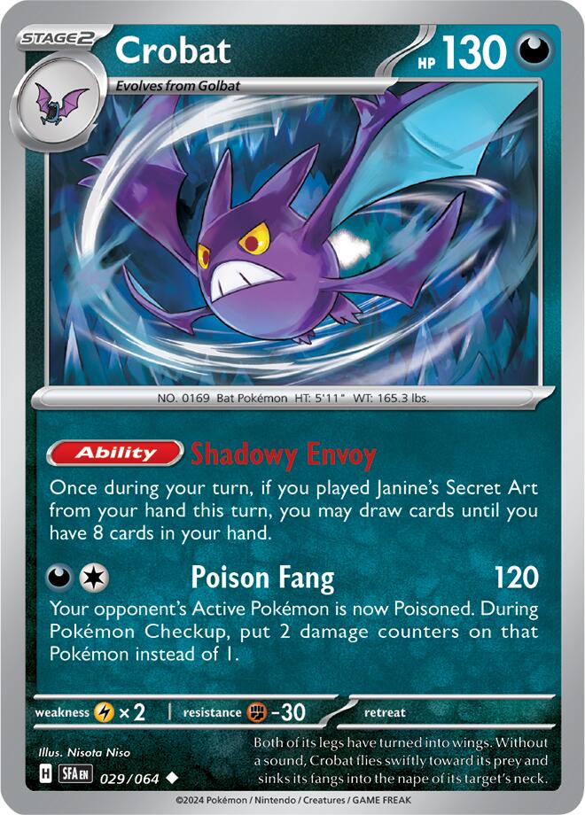 Crobat (029/064) [Scarlet & Violet: Shrouded Fable] | Pegasus Games WI