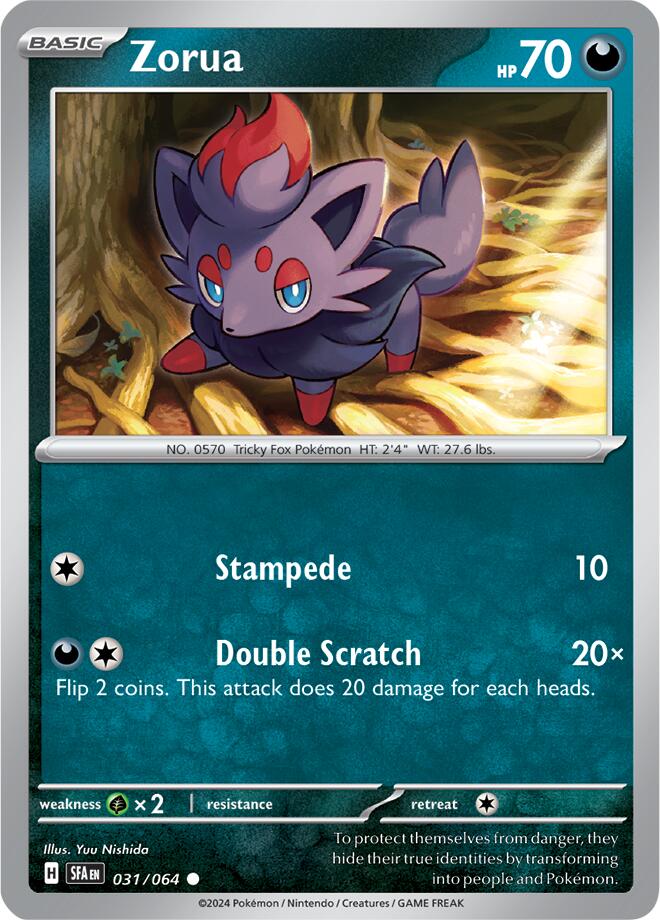 Zorua (031/064) [Scarlet & Violet: Shrouded Fable] | Pegasus Games WI