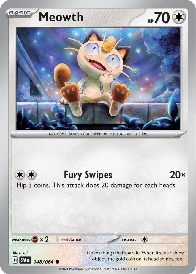 Meowth (048/064) [Scarlet & Violet: Shrouded Fable] | Pegasus Games WI