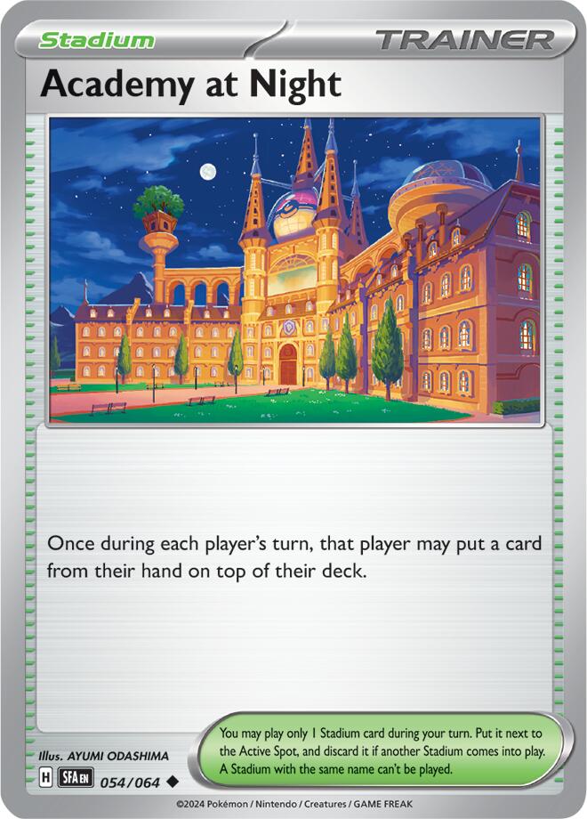 Academy at Night (054/064) [Scarlet & Violet: Shrouded Fable] | Pegasus Games WI