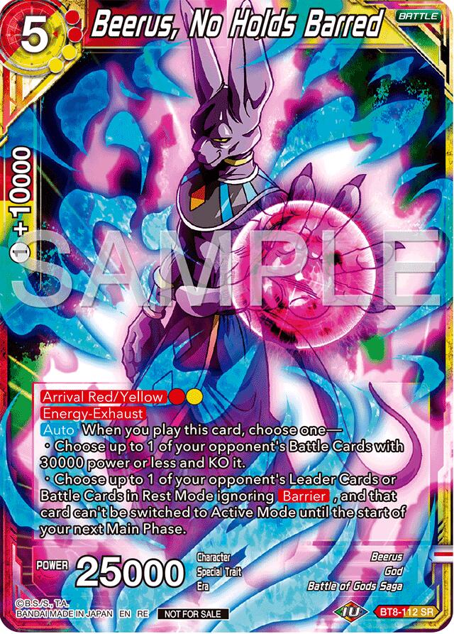 Beerus, No Holds Barred (Deluxe Pack 2024 Vol.2) (BT8-112) [Promotion Cards] | Pegasus Games WI