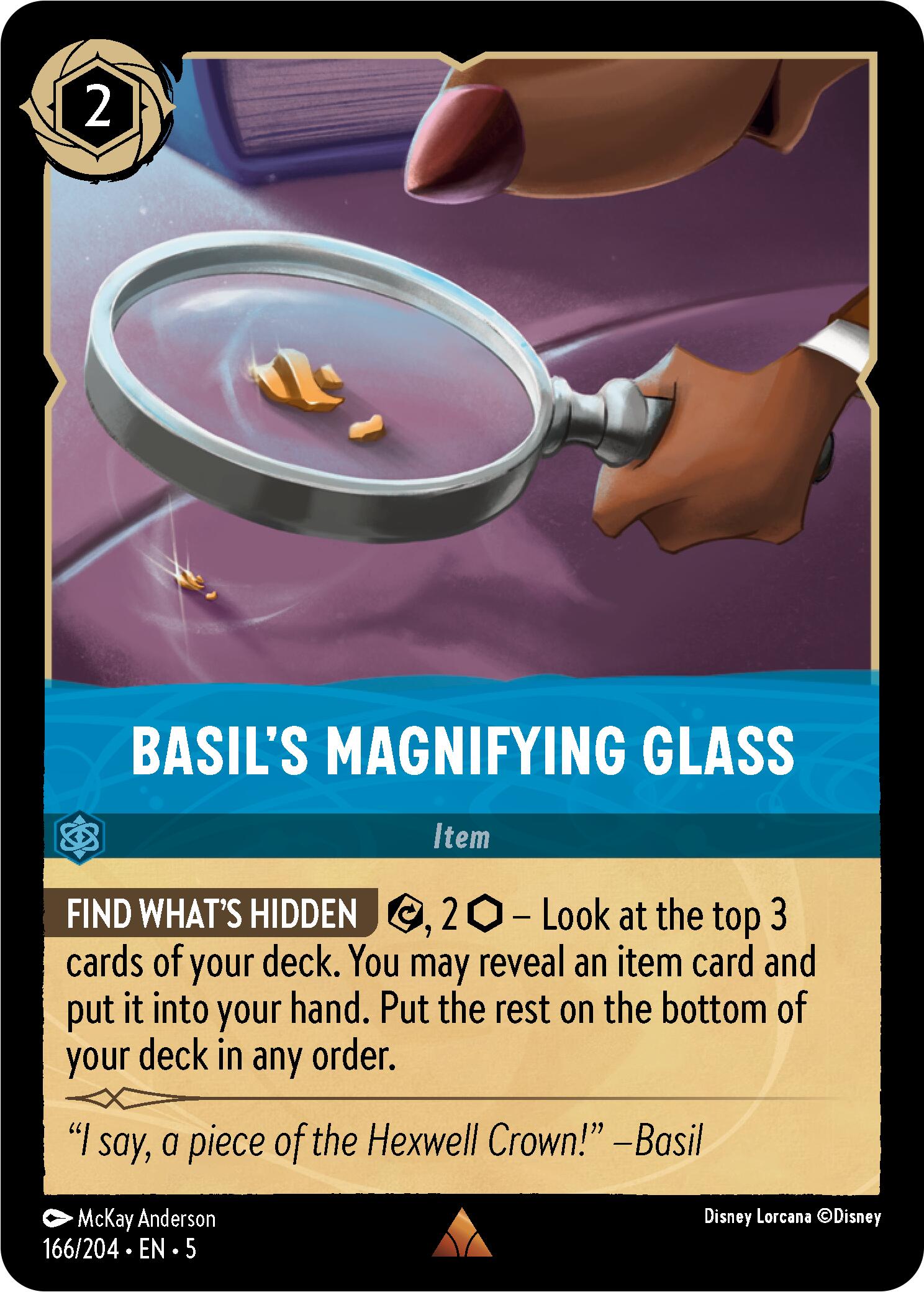 Basil's Magnifying Glass (166/204) [Shimmering Skies] | Pegasus Games WI