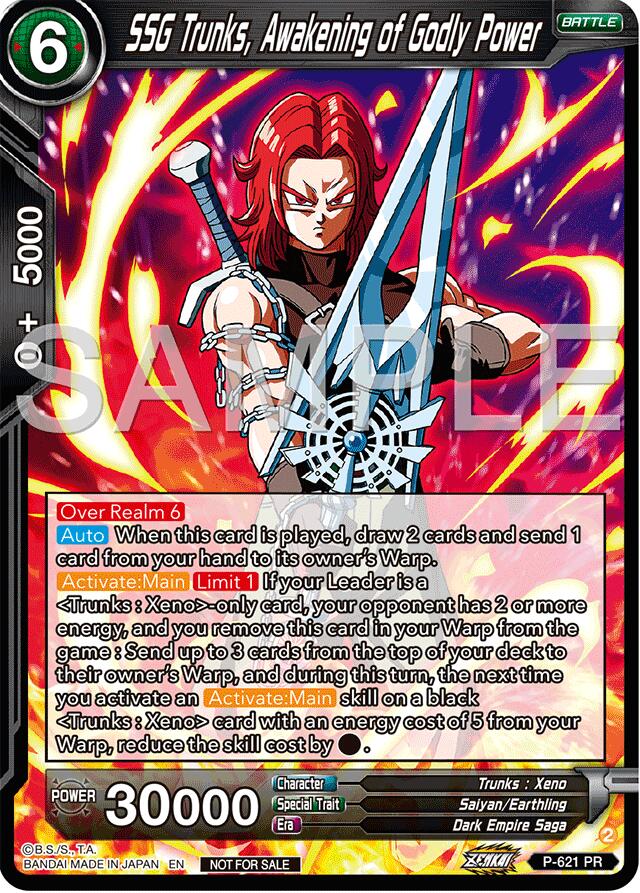 SSG Trunks, Awakening of Godly Power (Deluxe Pack 2024 Vol.2) (P-621) [Promotion Cards] | Pegasus Games WI