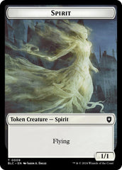 Spirit // Faerie Double-Sided Token [Bloomburrow Commander Tokens] | Pegasus Games WI