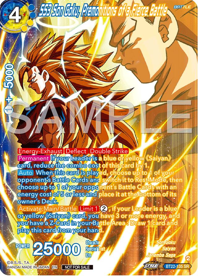 SS3 Son Goku, Premonitions of a Fierce Battle (Premium Alt-Art Card Set 2024 Vol.2) (BT22-135) [Promotion Cards] | Pegasus Games WI