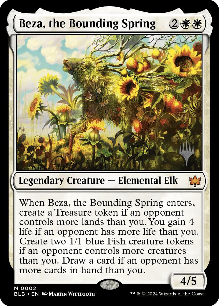 Beza, the Bounding Spring (Promo Pack) [Bloomburrow Promos] | Pegasus Games WI