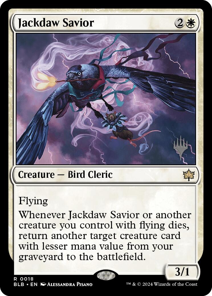 Jackdaw Savior (Promo Pack) [Bloomburrow Promos] | Pegasus Games WI