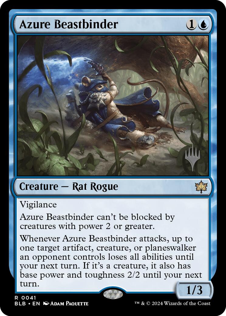 Azure Beastbinder (Promo Pack) [Bloomburrow Promos] | Pegasus Games WI