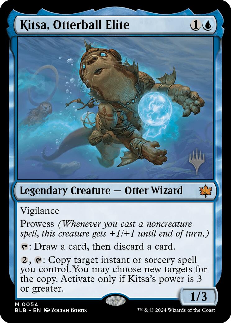 Kitsa, Otterball Elite (Promo Pack) [Bloomburrow Promos] | Pegasus Games WI