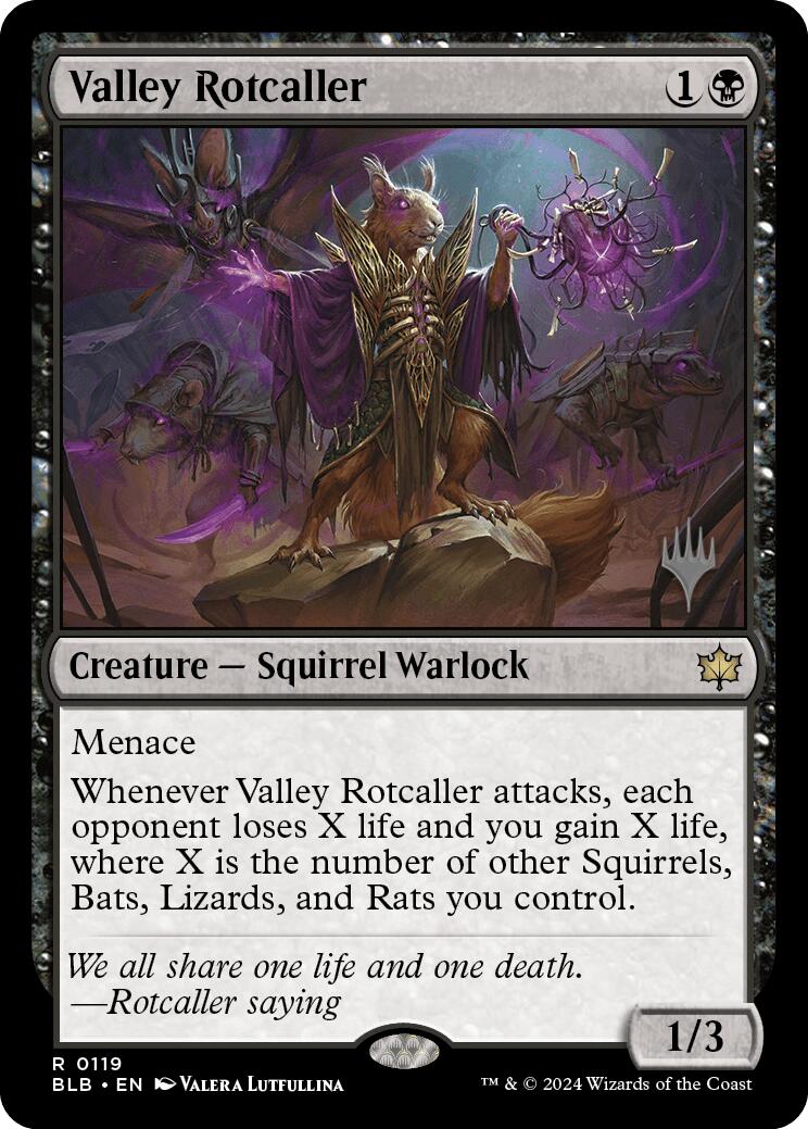 Valley Rotcaller (Promo Pack) [Bloomburrow Promos] | Pegasus Games WI