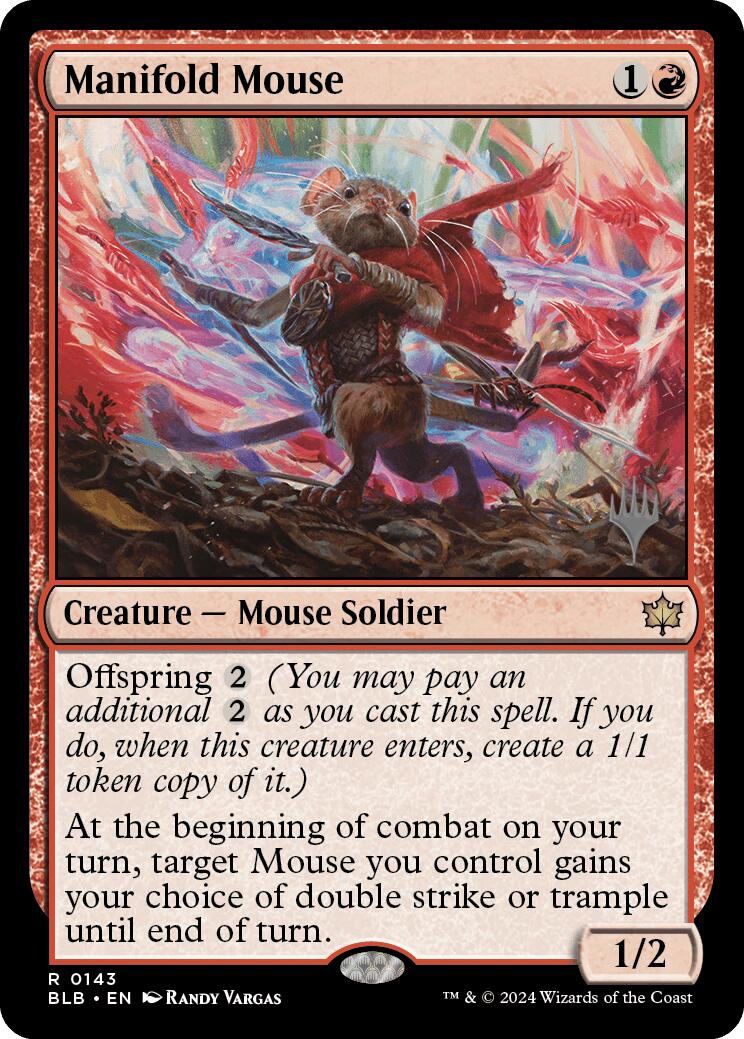 Manifold Mouse (Promo Pack) [Bloomburrow Promos] | Pegasus Games WI