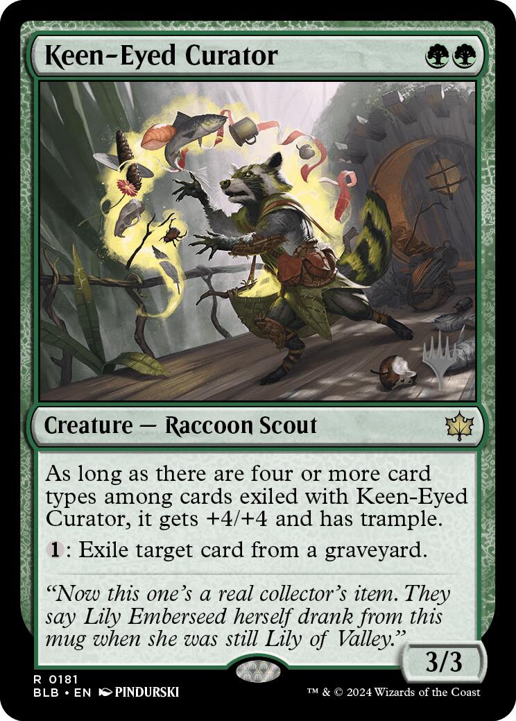 Keen-Eyed Curator (Promo Pack) [Bloomburrow Promos] | Pegasus Games WI