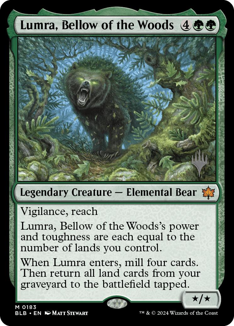 Lumra, Bellow of the Woods (Promo Pack) [Bloomburrow Promos] | Pegasus Games WI