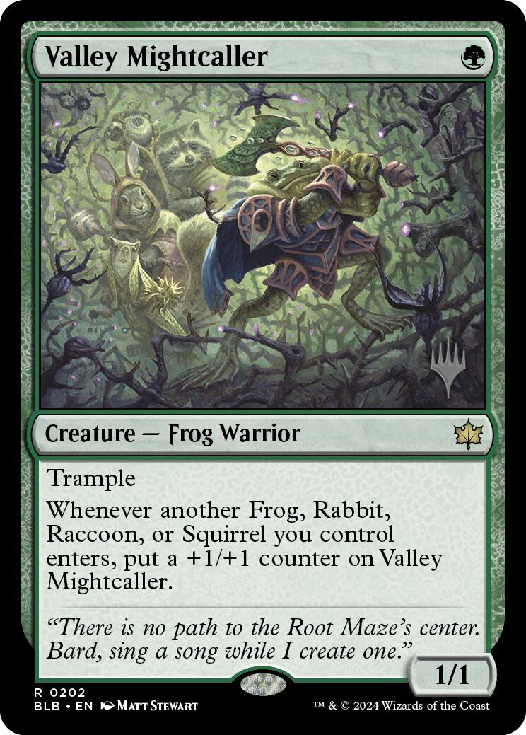 Valley Mightcaller (Promo Pack) [Bloomburrow Promos] | Pegasus Games WI