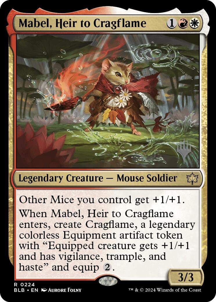 Mabel, Heir to Cragflame (Promo Pack) [Bloomburrow Promos] | Pegasus Games WI