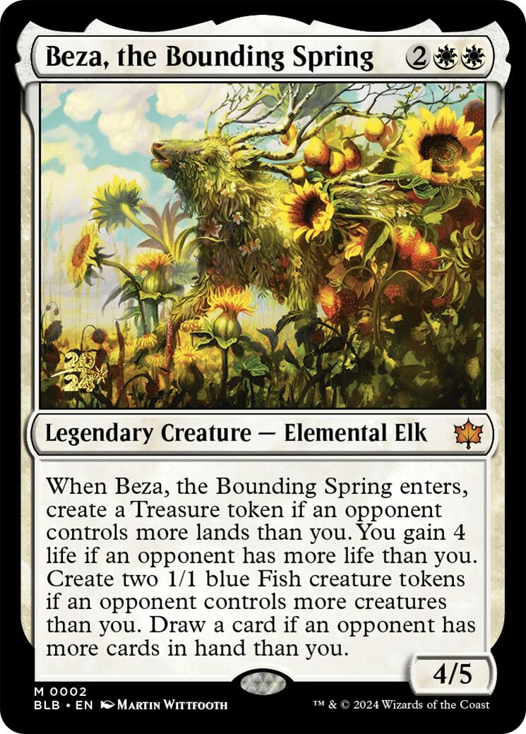 Beza, the Bounding Spring [Bloomburrow Prerelease Promos] | Pegasus Games WI