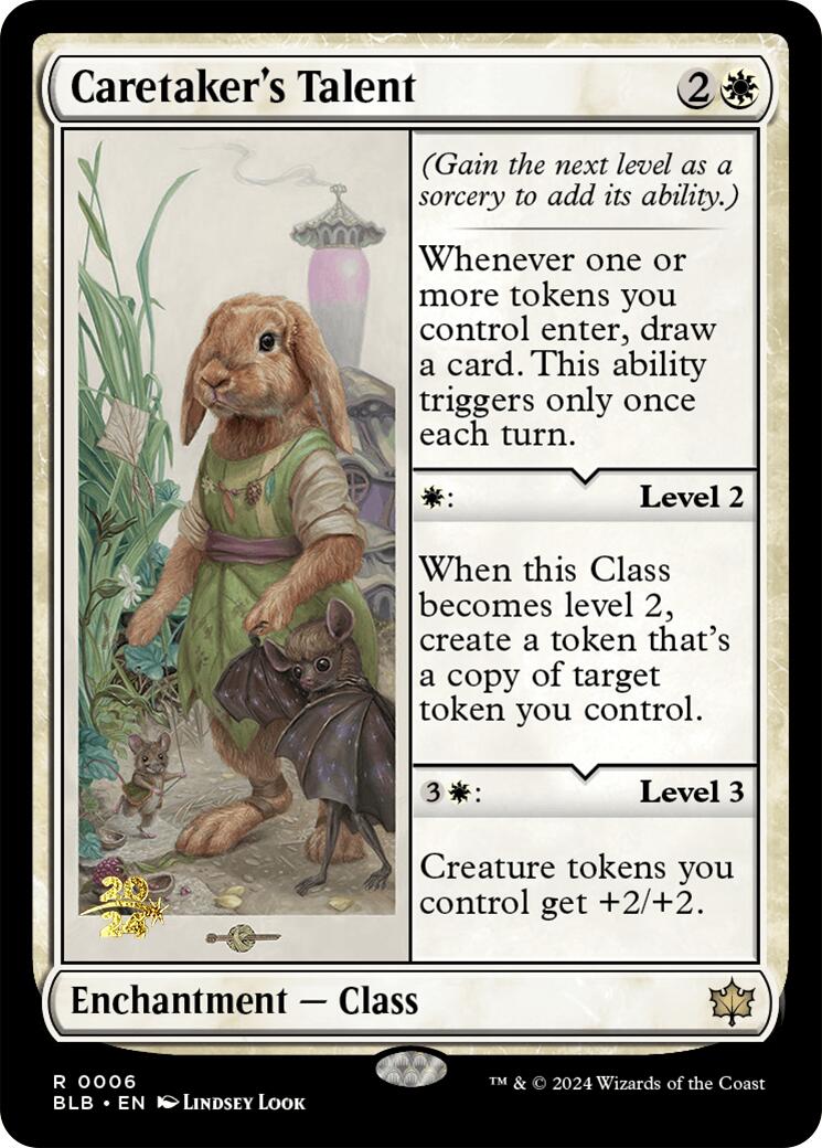 Caretaker's Talent [Bloomburrow Prerelease Promos] | Pegasus Games WI