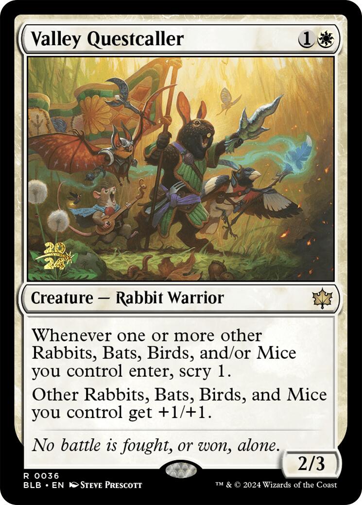 Valley Questcaller [Bloomburrow Prerelease Promos] | Pegasus Games WI