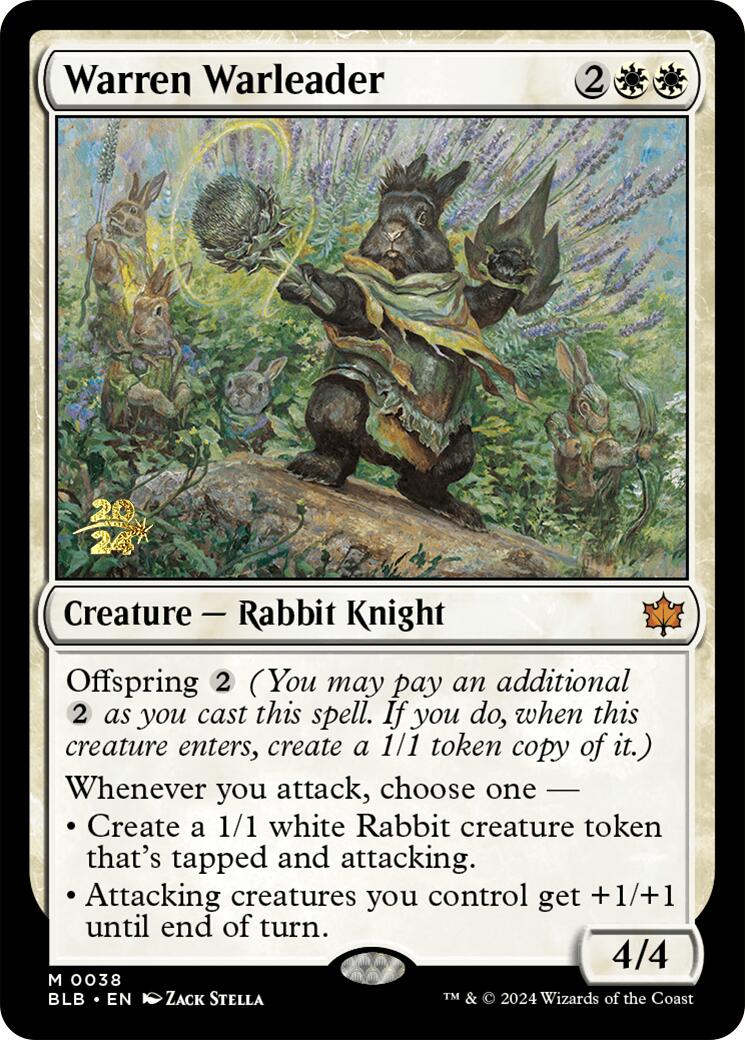 Warren Warleader [Bloomburrow Prerelease Promos] | Pegasus Games WI