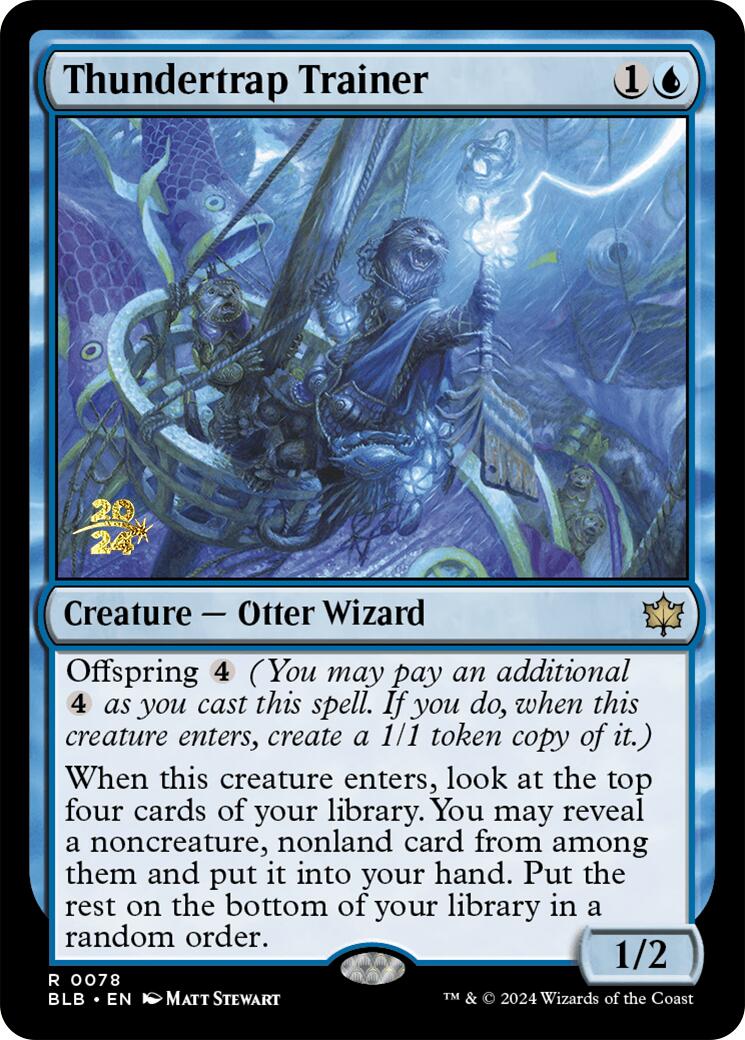 Thundertrap Trainer [Bloomburrow Prerelease Promos] | Pegasus Games WI