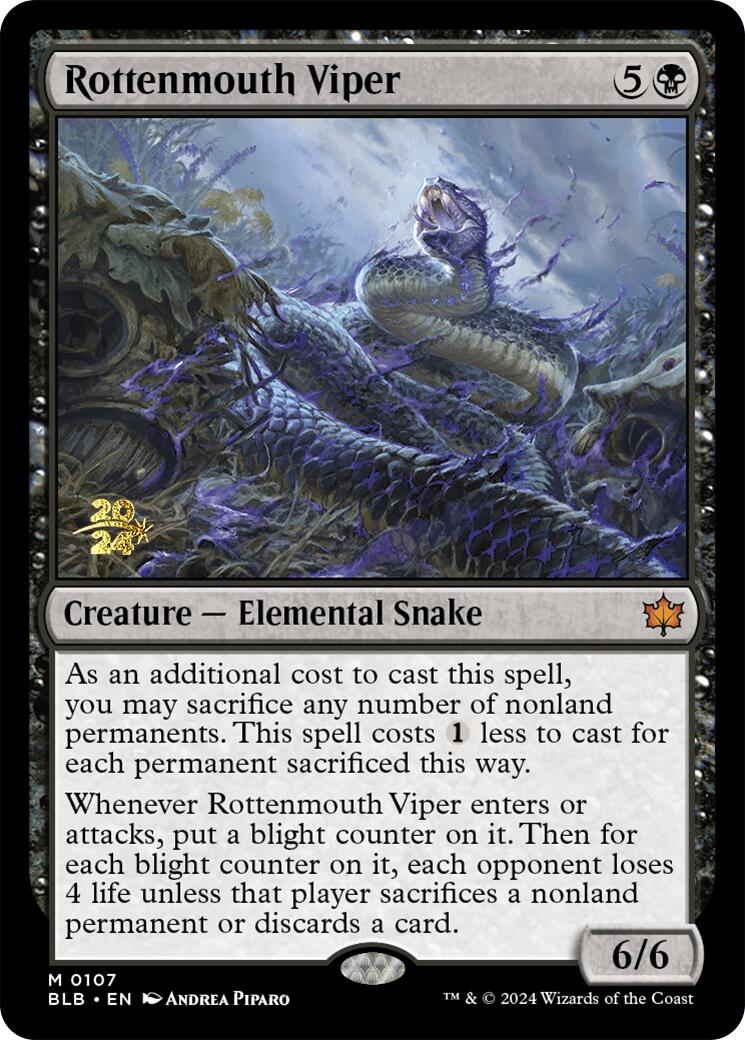 Rottenmouth Viper [Bloomburrow Prerelease Promos] | Pegasus Games WI