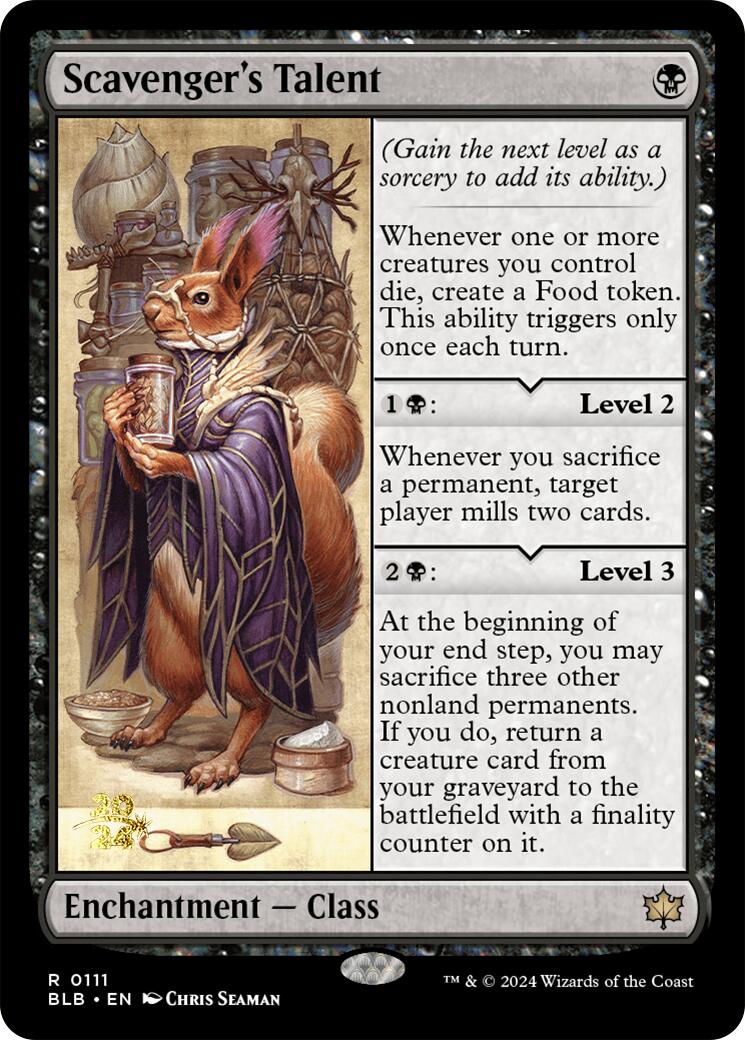 Scavenger's Talent [Bloomburrow Prerelease Promos] | Pegasus Games WI