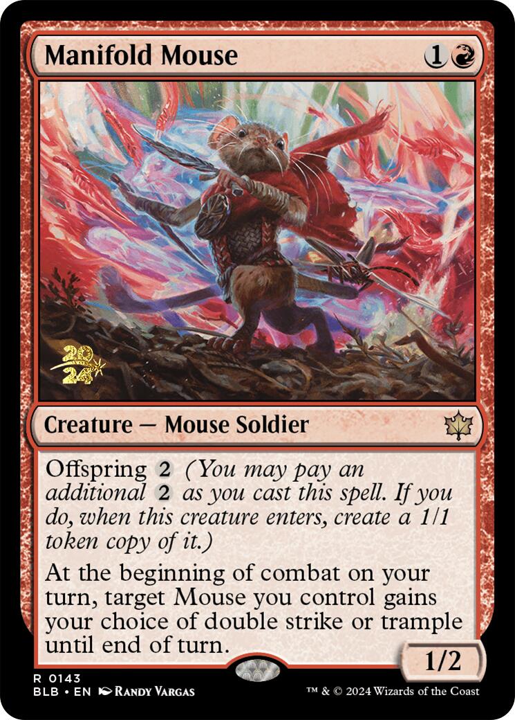 Manifold Mouse [Bloomburrow Prerelease Promos] | Pegasus Games WI