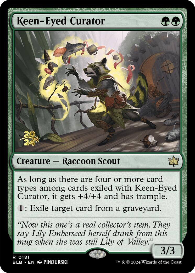Keen-Eyed Curator [Bloomburrow Prerelease Promos] | Pegasus Games WI