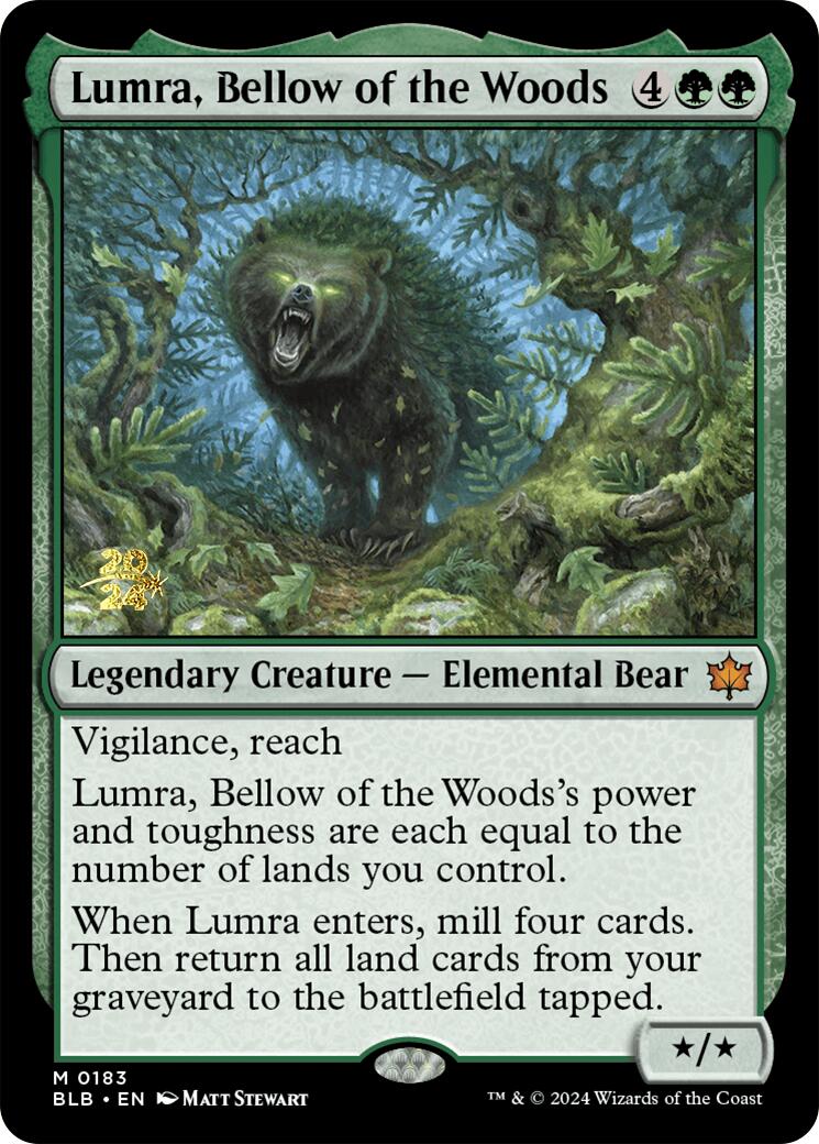 Lumra, Bellow of the Woods [Bloomburrow Prerelease Promos] | Pegasus Games WI