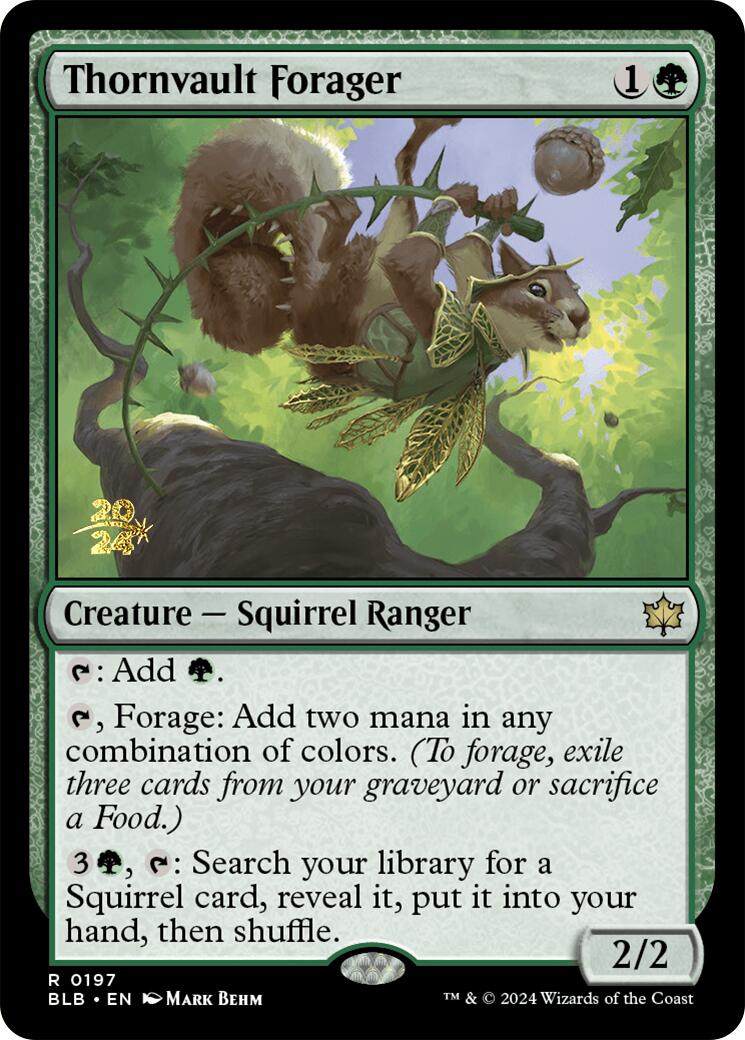 Thornvault Forager [Bloomburrow Prerelease Promos] | Pegasus Games WI