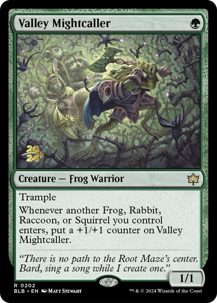 Valley Mightcaller [Bloomburrow Prerelease Promos] | Pegasus Games WI