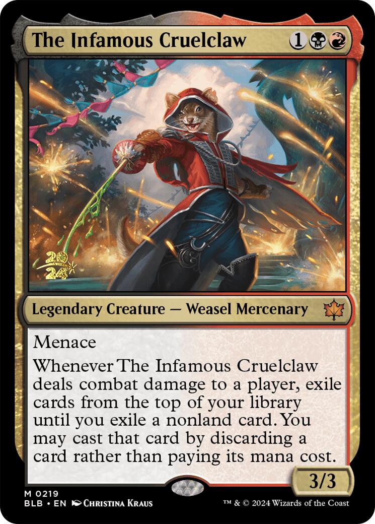 The Infamous Cruelclaw [Bloomburrow Prerelease Promos] | Pegasus Games WI