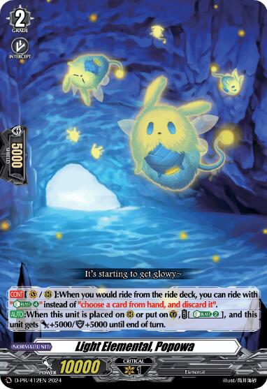 Light Elemental, Popowa (D-PR/412EN) [D Promo Cards] | Pegasus Games WI