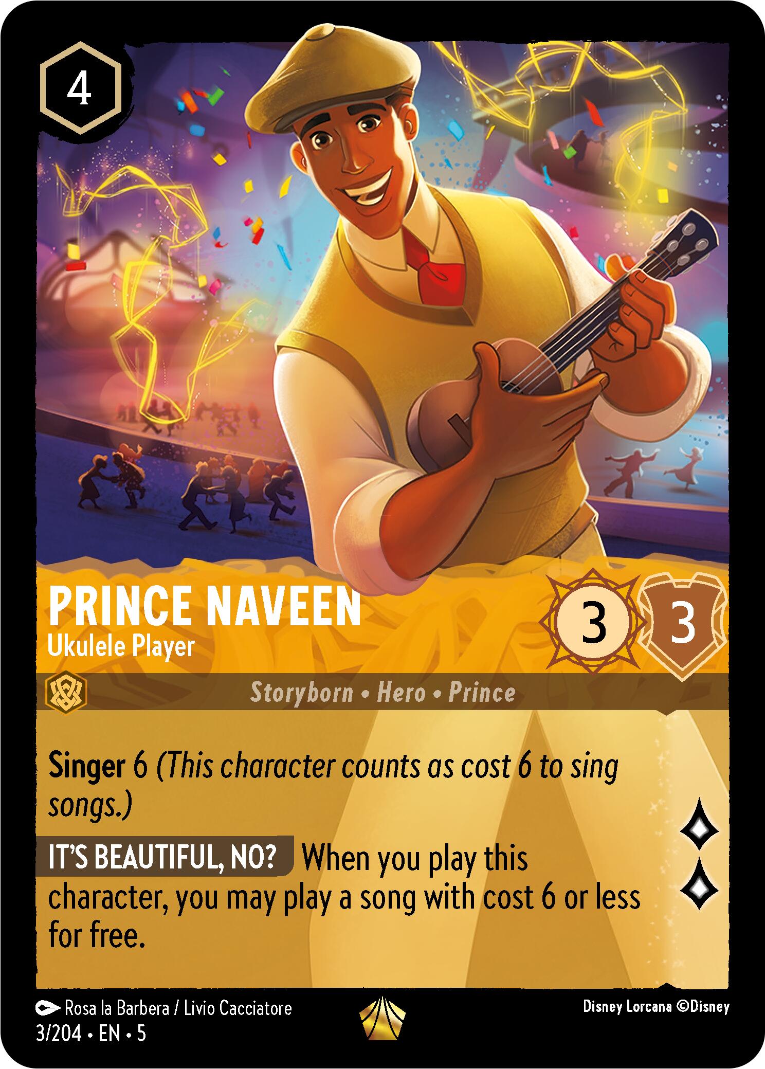 Prince Naveen - Ukulele Player (3/204) [Shimmering Skies] | Pegasus Games WI