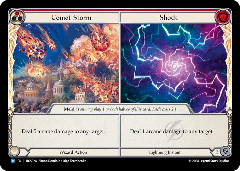 Comet Storm // Shock [ROS024] (Rosetta)  Rainbow Foil | Pegasus Games WI